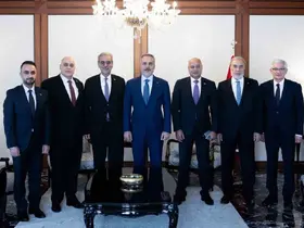 Bakan Fidan, GYUK Başkanı Ali Şaat’ı kabul etti
