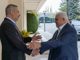 Bakan Fidan, Haşdi Şabi Komisyonu Başkanı el-Feyyad ile bir araya geldi

