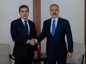 Bakan Fidan, IKBY Başkanı Barzani ile görüştü
