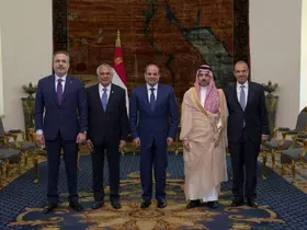 Bakan Fidan, Mısır Cumhurbaşkanı es-Sisi ile bir araya geldi
