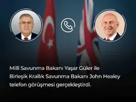 Bakan Güler, Birleşik Krallık Savunma Bakanı Healey ile görüştü
