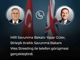 Bakan Güler, İngiliz mevkidaşı ile telefonda görüştü
