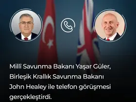 Bakan Güler, İngiliz mevkidaşı ile telefonda görüştü
