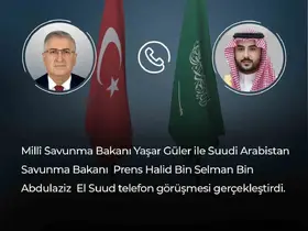 Bakan Güler, Suudi Arabistanlı mevkidaşı ile telefonda görüştü
