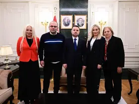 Bakan Gürlek, Çağla Tuğaltay’ın ailesiyle bir araya geldi
