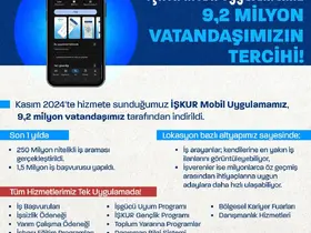 Bakan Işıkhan: "İŞKUR Mobil 9,2 milyon vatandaşa ulaştı"