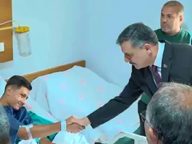 Bakan Tekin ve Bakan Çiftçi yaralı öğrencileri ziyaret etti
