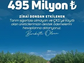Bakan Yumaklı: "Üreticilerimize toplamda 20 milyar 423 milyon lira zirai don destek ödemesi gerçekleştirdik"

