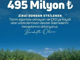 Bakan Yumaklı: "Üreticilerimize toplamda 20 milyar 423 milyon lira zirai don destek ödemesi gerçekleştirdik"