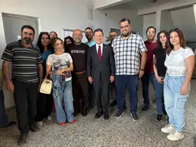 Başkan Aras, Suriye ziyaretinde Bayır-Bucak Türkmenleri ile bir araya geldi
