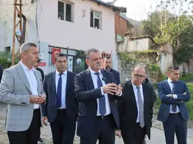 Başkan Balaban Mutlu Mahallesinde incelemelerde bulundu
