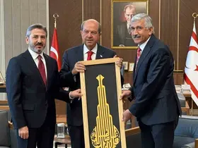 Başkan Hallaç’tan KKTC Cumhurbaşkanı Ersin Tatar’a ziyaret
