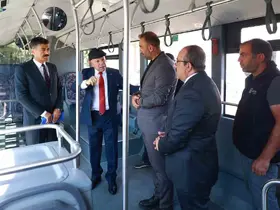 Başkan Sekmen halk otobüsü şoförleriyle bir araya geldi
