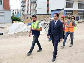 Başkan Taşkın rezerv alınanda incelemede bulundu
