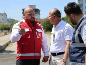 Başkan Türkel: "Yol sorununu tamamen çözene kadar sahadayız"
