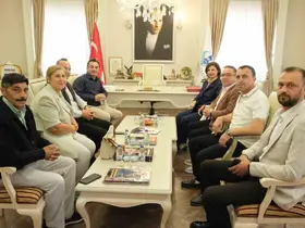 Başkan Ünlüce’den, Başkan Dökmeci’ye ziyaret
