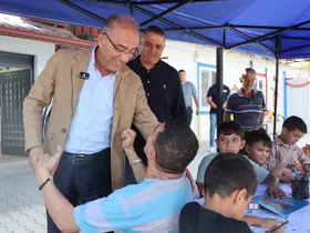 Başkan Yapar, çocukların mutluluğuna ortak oldu
