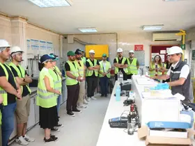 BASKİ, Tıp Fakültesi öğrencilerini içme suyu arıtma tesisinde ağırladı
