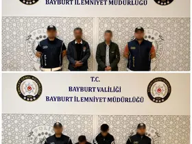 Bayburt’ta 2 düzensiz göçmen ile 2 şüpheli yakalandı
