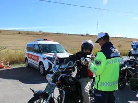Bayburt’ta motosiklet ve motorlu bisikletler denetlendi
