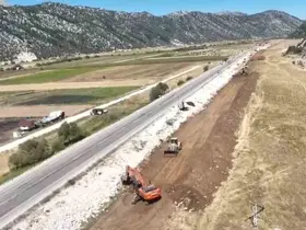 Beyşehir-Derebucak-Antalya Kara yolunda duble yol çalışmaları başladı
