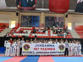 Bilecik’te jandarmanın 187. yılına özel pankart
