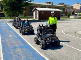 Bilecik’te öğrencilere uygulamalı trafik eğitimi
