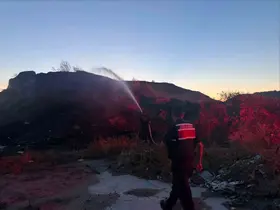 Bilecik’te ot ve çalılık yangını
