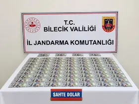 Bilecik’te otomobilde 202 adet sahte dolar ele geçirildi
