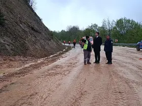 Bilecik’te sağanak yağış sonrası heyelan
