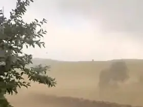 Bingöl’de şiddetli fırtına kameralara yansıdı
