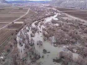 Bir dönem tamamen kuruyan nehir, yeniden coştu
