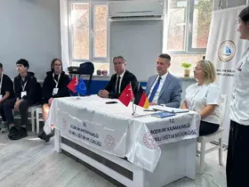 Bodrum’da Alman öğrenciler akranlarıyla bir araya geldi
