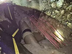 Bodrum’da ana isale hattı patladı
