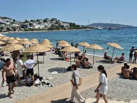 Bodrum’da sahiller doldu taştı
