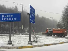 Bolu Dağı’nda kar yağışı başladı

