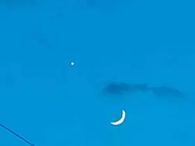 Bolu’da muhteşem ay ve yıldız manzarası
