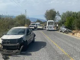 Bozdoğan’da zincirleme trafik kazası: 2 yaralı
