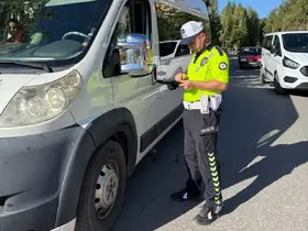 Bozkır'da okul ve çevrelerinde asayiş ile trafik güvenliği denetimi