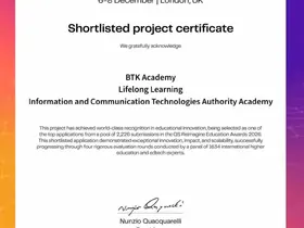 BTK Akademi QS Reimagine Education Awards 2026’da kısa listede
