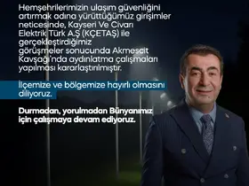 Bünyan’da Akmescit Kavşağı aydınlatılacak

