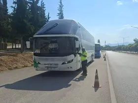 Burdur’da şehirlerarası yolcu otobüslerine sıkı denetim
