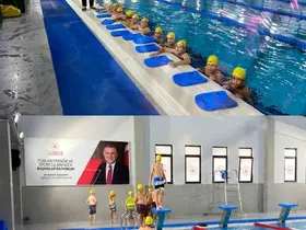 Burhaniye’de hafızlık öğrencileri yüzme etkinliğine katıldı
