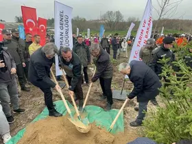 Bursa’da 2 yıl önce yanan 80 hektarlık alan ağaçlandırıldı

