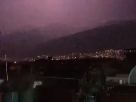 Bursa’da şimşekler geceyi aydınlattı
