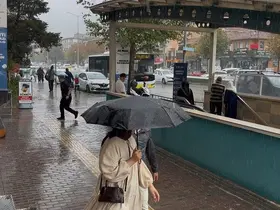 Bursa’da yağmur sevinci...Böyle dans ettiler
