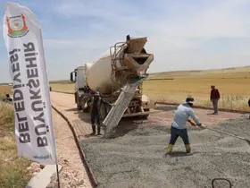 Büyükşehir, 3 ilçeyi beton yolla birbirine bağlıyor
