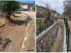 Büyükşehir’den Gürsu’da dere ıslahı ve kanalizasyon hatları tamamlandı
