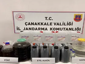 Çanakkale’de kaçak alkol operasyonu
