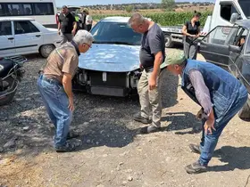Çan’da iki otomobil çarpıştı: Sürücüler kazayı yara almadan atlattı
